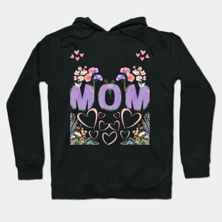 Mom Heart's and Flowers Mothers Day Hoodie